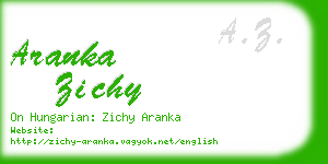 aranka zichy business card
